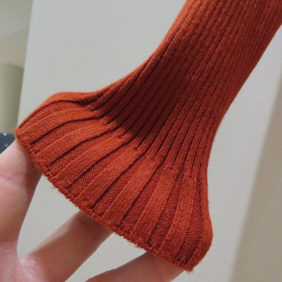 FOR LOVE & LEMONS KNITZ Annie Zipper Mini Dress in Ochre Bodycon Ribbed Size XS - Picture 8 of 16